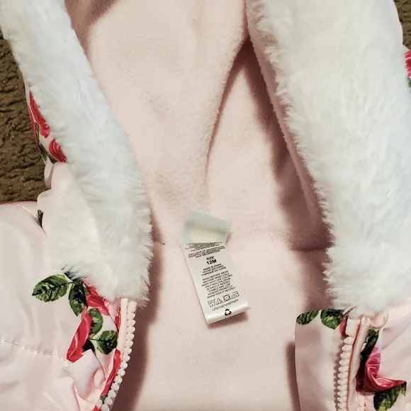 Baby girls winter jacket - Picture 2 of 3